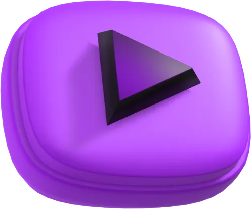 a purple youtube play button